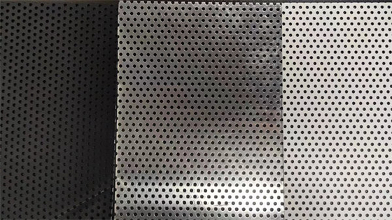 folha perfurada de alumínio AA1060 de 0.8mm, AA1100, AA3003 preto e branco