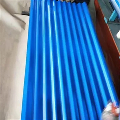 Chapa de aço ondulada galvanizada Prepainted para telhar o azul da folha, vermelha